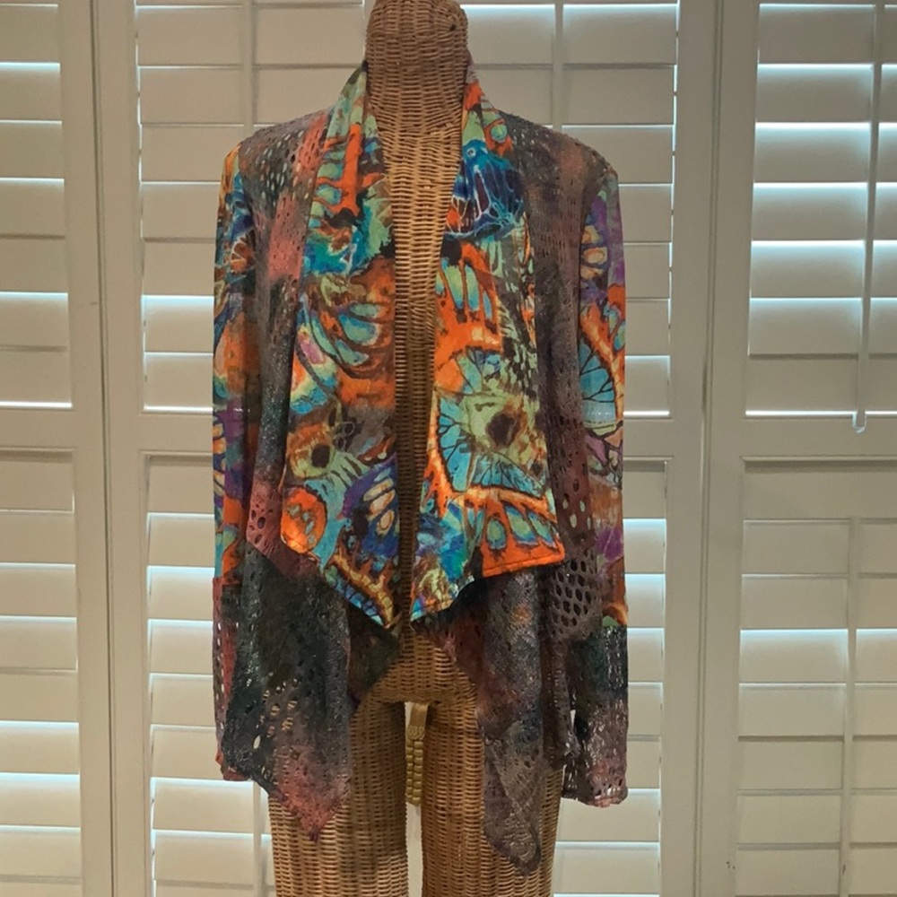 Alberto Makali Multicolor Abstract Women's Top